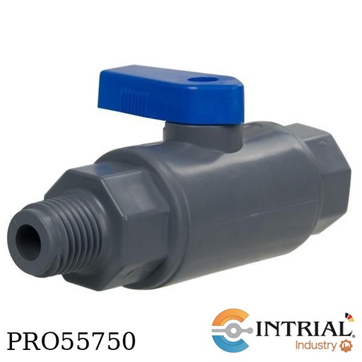 [638] Ball Valve with Buna-N Seal, 1/4" MNPT x 1/4" FNPT