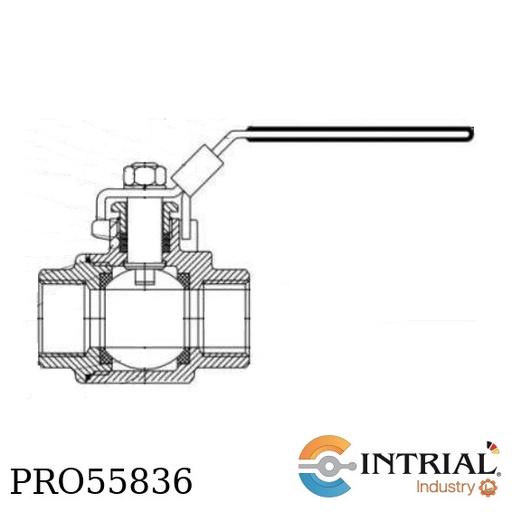 [3/4FNPT-A351-CF8M-1000PSI] VÁLVULA DE BOLA KLINVALVE 3/4” FNPT roscada 1000 PSI
