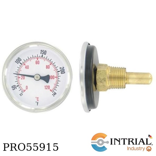 [HWT250] HOT WATER THERMOMETER DWYER 30 to 250°F (0 to 120°C). 2"