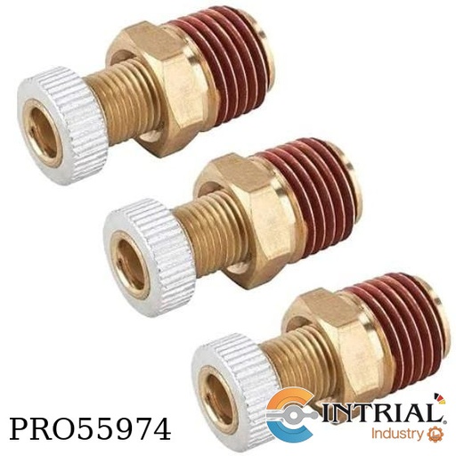 [B07Y5MXJ28(&lrm;9108149)] Válvula de drenaje purgadora SPEEDWAY MOTORS 1/4"  latón