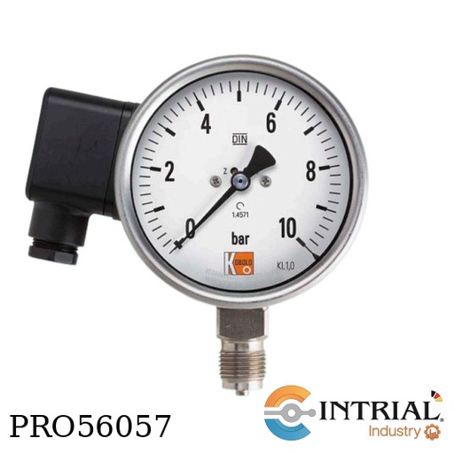 [MAN-ZF26-B7-A4] All St. Steel pressure gauges with analogue output KOBOLD  0...10 bar G 1/2 male 100 mm 4-20 mA