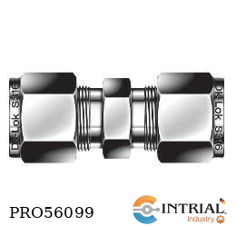 [DU-8S] CONECTOR UNION RECTA DOBLE  DK LOK 1/2 TUBE O.D