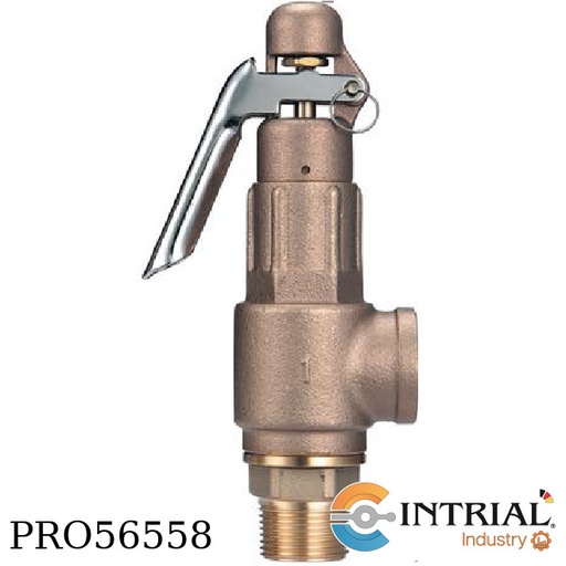[1-1/2-L3P] BRONZE SAFETY VALVE SUN 1-1/2"  150 PSI