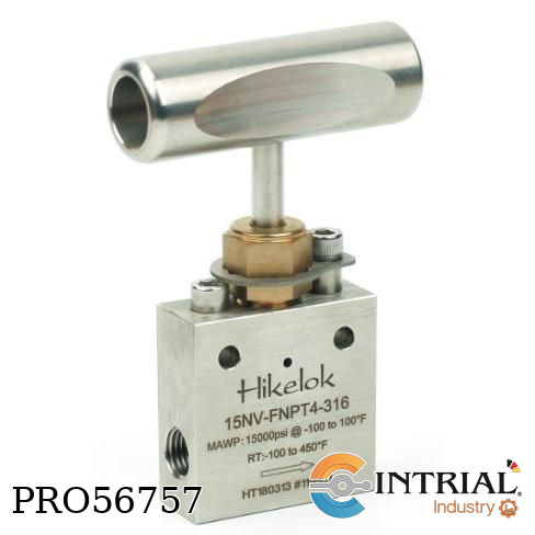 [15NV-FNPT8-316] NEEDLE VALVE HIKELOK 1/2" Female NPT 11000 PSI
