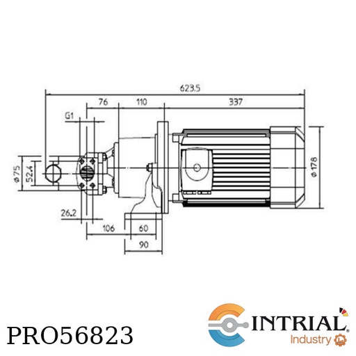 [ASF2-20RD-170734R(SF2/20RD-VLFM)HDO058] Gear pump unit: SF 2/20 RD - VLFM