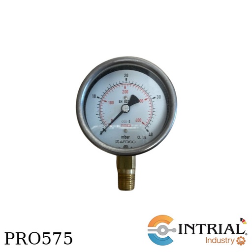 [KP63D401(36054401)] Manómetro tipo membrana, 0/40 mbar/mmH2O, ,1/4 ''NPT