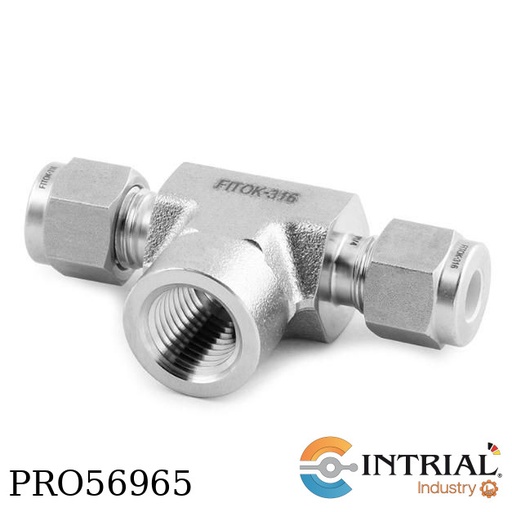 [FTII-270-14OD-F-14-X] Tubing Fitting Inox Union Tee (D-D-FT)