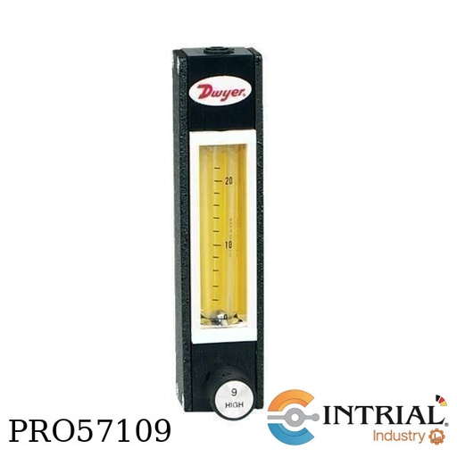 [DR12462] DIRECT READING GLASS FLOWMETER DWYER 5.6 Air SCFH, 2.1 L/min 316 SS 250 psig (17 bar) 1/8˝ female NP