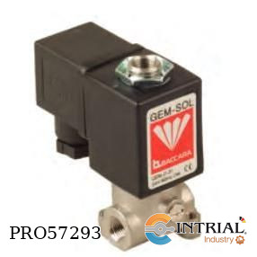 [GEM-A-3-21-4-1-V-0-7-2-1] SOLENOID VALVE BACCARA 1/4" NPT 3 W NO 230 VAC AC8W 60 Hz
