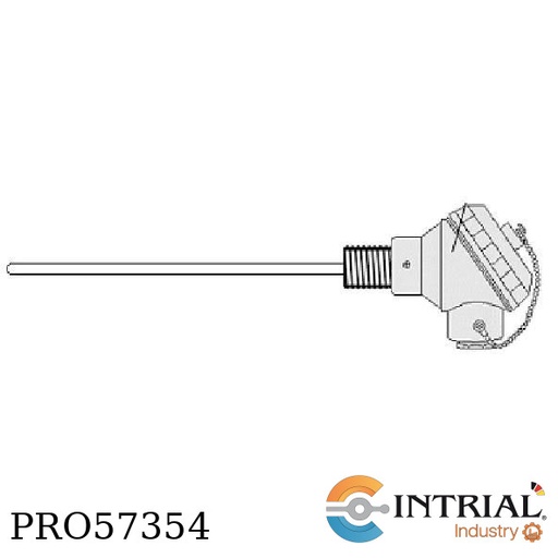 [4N1-1XPT1000TX-2W-D5-L30-SS316-R1/8NPT] SENSOR DE TEMPERATURA PT-1000Ω CON TRANSMISOR DE 4-20mA INTRIAL  Pt1000 Ω @ 0°C   -70° C @ 200° C.