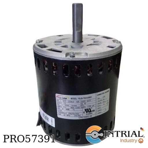 [YSLB-750-6-B001] MOTOR INTERLINK 1 HP 60 Hz 1075/4 RPM 11.0 Amps 1 Hp