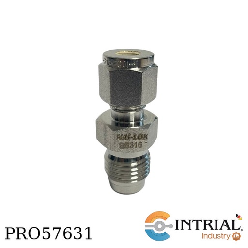 [NMC-4-4V] VCR Male Conector 1/4" OD x 1/4" Male VCR
