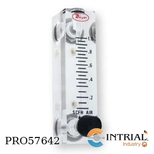 [VFA-7-BV] VISI-FLOAT ACRYLIC FLOWMETERS DWYER 5 to 50 SCFH Air  Brass valve  1/8˝ female NPT