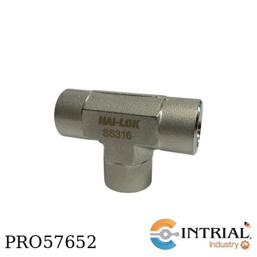 [FPT-210-IN-F-14-NL] Pipe Fittings Tee Hembra Inox de 1/4"NPT