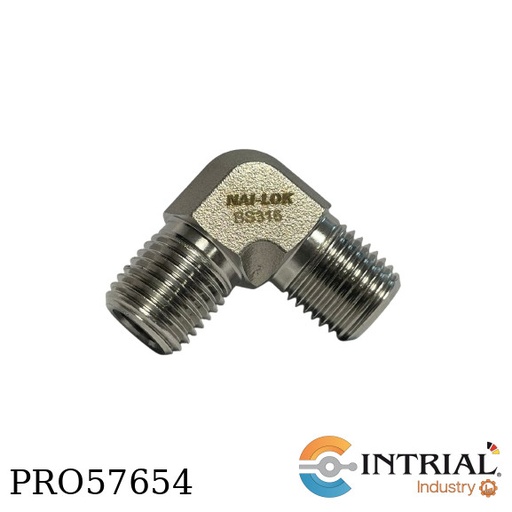 [FPT-160-IN-M-14-NL] Pipe Fittings  Codo Macho de 1/4"NPT Inox