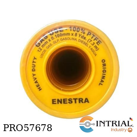 [PRO57678] CINTA TEFLÓN 1/2" AMARILLO PARA GASES