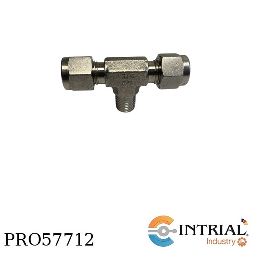 [FTII-260-14OD-M-18-X] Tubing Fitting Inox Union Tee (D-D-MT)