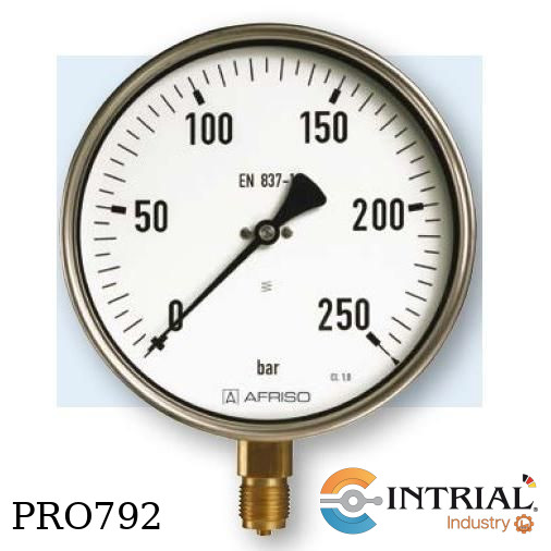 [RF160,D401(85369401N4)] Manometro ;0 a 60 bar, ½ NPT, dial 160 mm