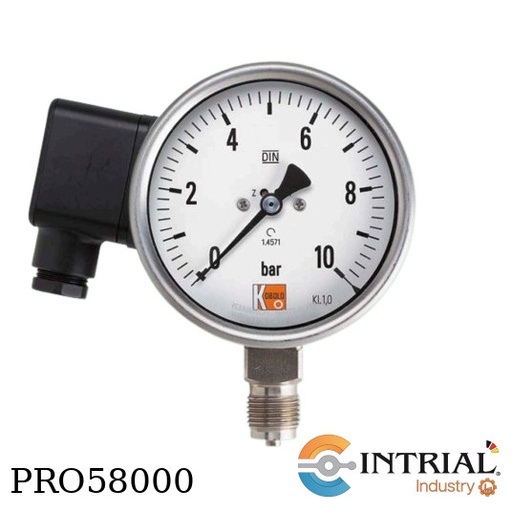 [MAN-ZF26-C4-A4+MZB-711.7221] All St. Steel pressure gauges with analogue output KOBOLD 0...250 bar  4-20 mA 13-30 V DC