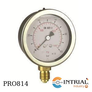 [RF63D901(86266901)] Manometro 2 1/2" inf Bronce (0 a 4 bar)