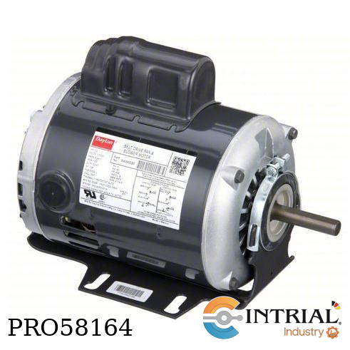 [6K965] BELT DRIVE MOTOR DAYTON 1/2 HP 1725 RPM 115/230 VAC 60 Hz  8.2/4.1 Amps