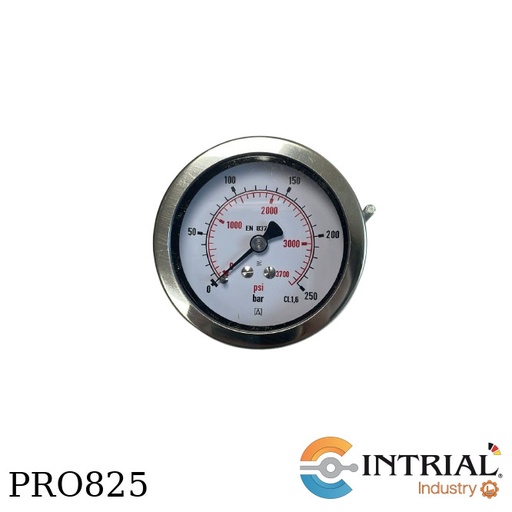 [RF63,D951(86046951)] Manometro ;0 a 250 bar, 1/4 NPT, dial 63 mm