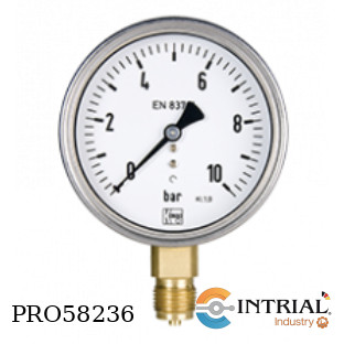[MAN-RF62-B4-U1] Pressure Gauges with Bourdon Tube KOBOLD G 1/2 male 0...2,5 bar 100 mm