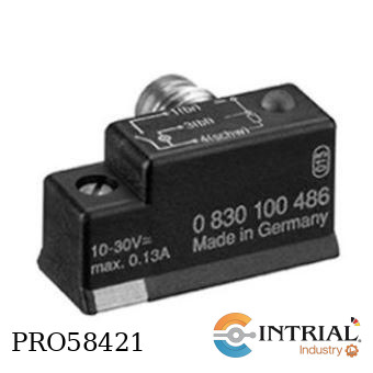 [0830100486] Sensor AVENTICS 3 W / 5 VA M8, Enchufe 30 V AC 100 g / 11 ms