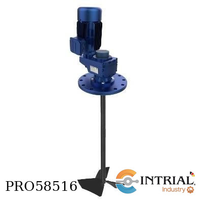 [VPS3-05-16-B-01/165.2(PVDF)] AGITADOR INDUSTRIAL CON REVESTIMIENTO DE PVDF  FLUIDMIX 0,75 kW, 4 polos, 265/460 V - 60 Hz DN150 PN