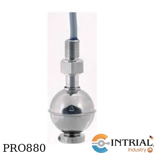 [M01-E-R05-S-X-XX-1L] Interruptor de Nivel Magnetico M01, 43 mm, N/O, Cable 1 mt