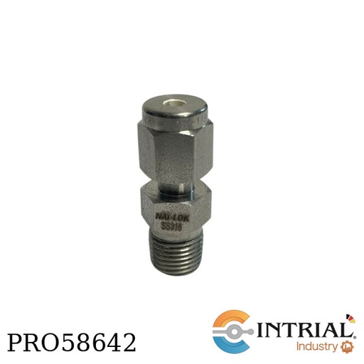 [FTII-100-18OD-M-18-NL] Tubing Fitting Inox Racor Recto (D-MT)