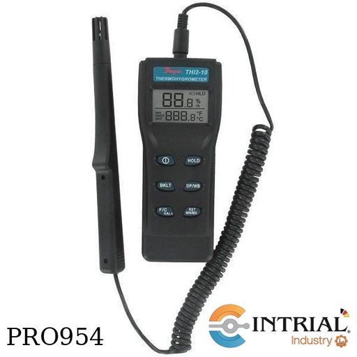 [THI2-10] TERMOHYGROMETRO DIGITAL, 14 a 140 ° F(-10 a 60 ° C), 0 a 100%,