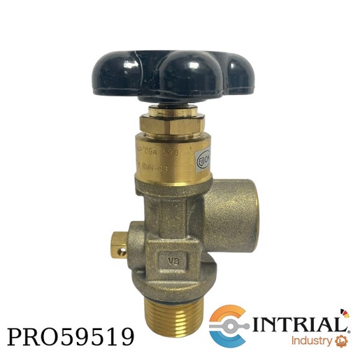 [RWHHBU18X590N2132LPXX6139-4518] Wheel operated SS diaphragm gland seal valves, CGA 590
