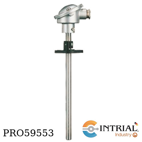 [901110/10-1043-22-710-000-28] TERMOPAR PARA INSERTAR CON CABEZAL Y TUBO DE PROTECCIÓN CONTINUO DE ACERO JUMO 901110/10-1043-22-710