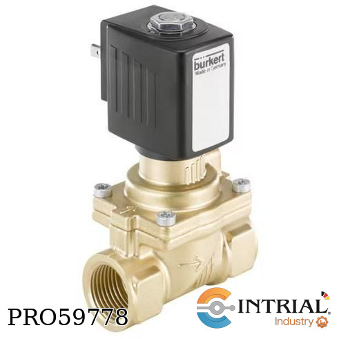 [00221862+00314802] 2/2-WAY-SOLENOID VALVE SERVO ASSISTED Bürkert 2/2 vias 40 mm (1-1/2") G1 1/2 24 VDC