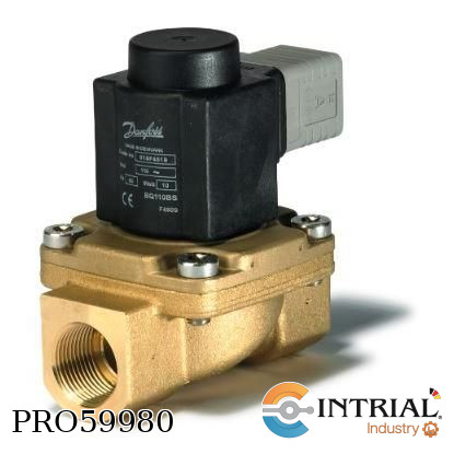 [032U3694-220] VALVULA SOLENOIDE NORMALMENTE CERRADA DANFOSS 1” NPT 0.2 a 10 Bar 220vac