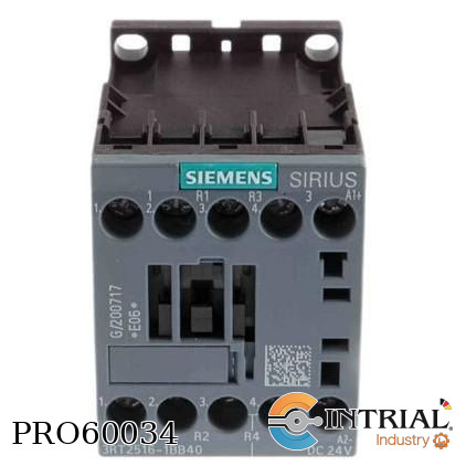 [3RT2516-1BB40] STABILIZED POWER SUPPLY INPUT SIEMENS 24 V dc 4 POLES 9 A , 2NO + 2NC
