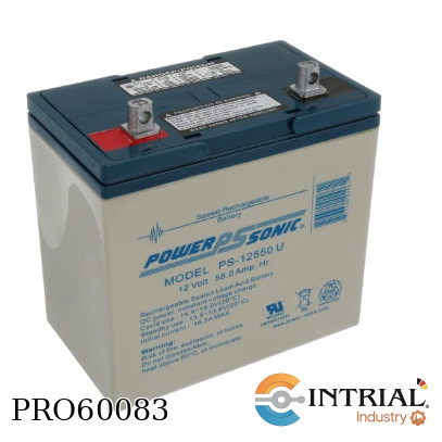 [PS-12550U] RECHARGEABLE SEALED LEAD ACID BATTERY POWER SONIC PS-12550U