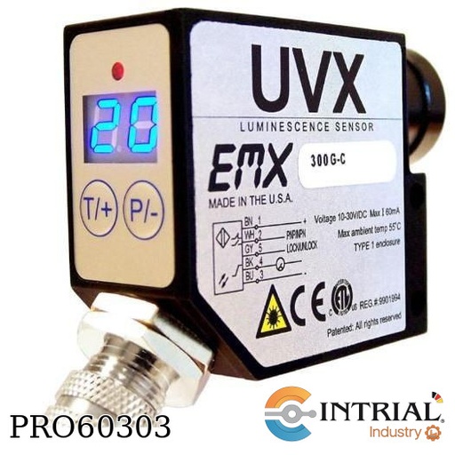 [UVX-300G-C-CU] TIN SIDE SENSOR EMX PNP, NPN, 0...5 V M12 Conn, 5pin 24 Vdc