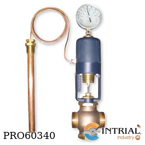 [38R-D02VA42-2-02-36-1-R05] SELF-ACTING TEMPERATURE CONTROL VALVE DWYER 1˝ NPT 316 SS valve  36´ length 75 to 165°F (24 to 74°C)