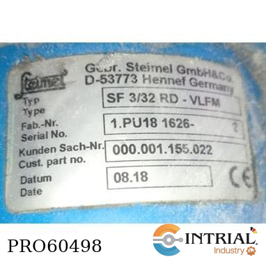 [SF3/32RD-VLFM] PUMP STEIMEL SAE 1 1/2 1,5 kW, 1000, 230/400V, 50Hz, IP55, Iso.F, B5, IE3