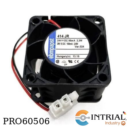 [414JR] VENTILADOR EBM-PAPST 40x40x25 mm 24V 95 mA 2.3 W