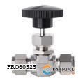 [NG-N2T-SS] Valvula de Aguja SS 1/8 OD-4000 Psi