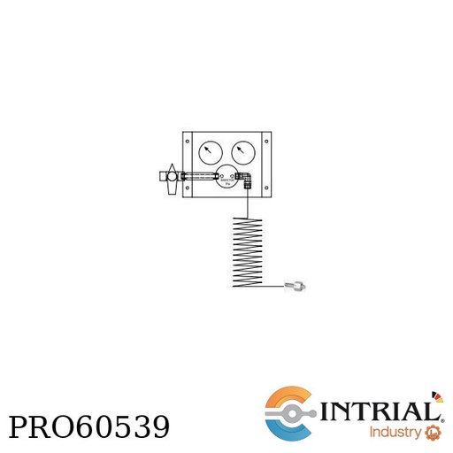[PRO60539] Dual Stage Regulator INTRIAL 316 stainless steel 0-100 psi 1/4"