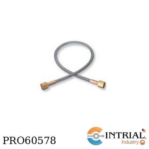 [PF2-4-24] PIGTAIL TRENZADO EN ACERO INOXIDABLE FLEXIBLE,  3000 PSIG