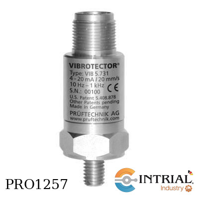 [VIB5-736] SENSOR DE VIBRACION, Valor Max 20 MM/S, Rango de Frec:+-10%