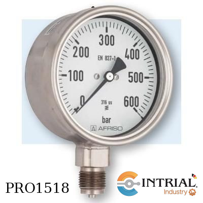 [RF63CH,D902(0TO400BAR/0TO5800PSI)] Manómetro tipo Bourdon,, 2 1/2''(63mm), 120°C,, 1/4 ''NPT,
