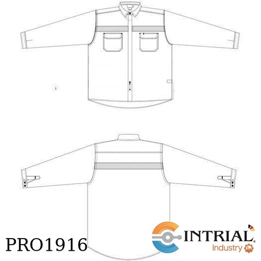[CAM-TM-CL1-CV] Camisa Antiflama, Talla M , Clase 1 , ATPV 9.0 cal/cm2