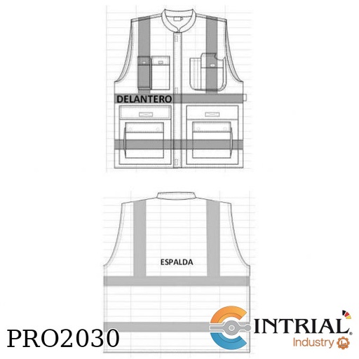 [CHA-TXXL-CL2-CV] Chaleco Antiflama  Talla XXL, Clase 2 , ATPV 9.0 cal/cm2