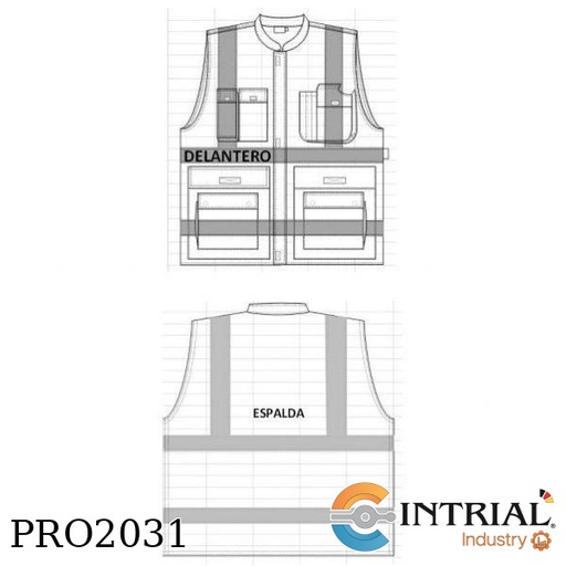 [CHA-TXXXL-CL2-CV] Chaleco Antiflama  Talla XXXL, Clase 2,ATPV 9.0 cal/cm2